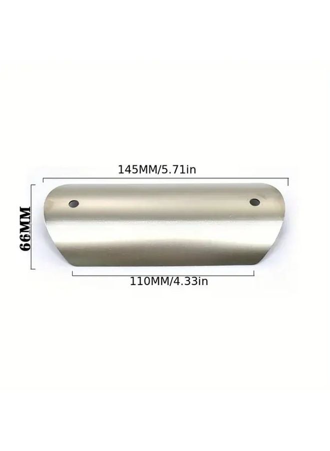 Snake Pattern Motorcycle Exhaust Pipe Heat Shield Stainless Steel Protection Cover - Image 2